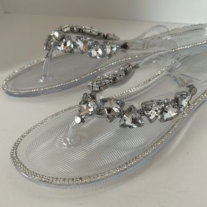 Jewel flip flops